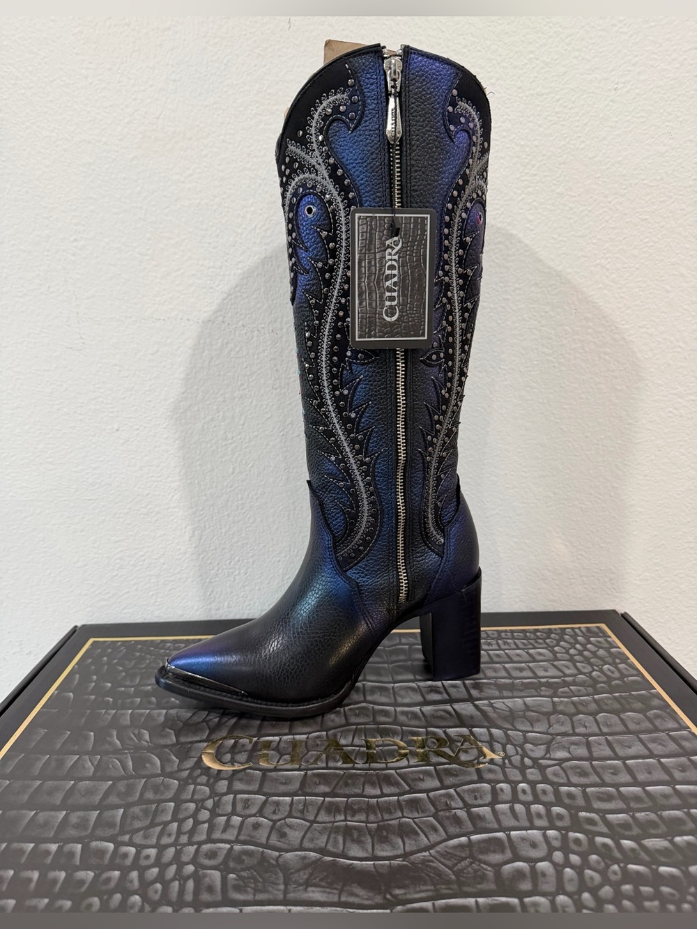 NIB CUADRA Women Leather High Boots size 7 - Picture 3 of 9